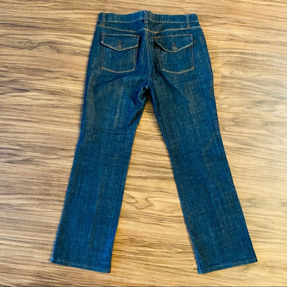 Dark Blue Daisy Fuentes Bootcut Jeans Size 8 - Picture 1 of 9
